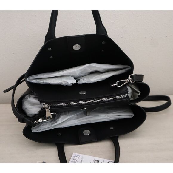 DKNY R53DAN01 Black PU Leather Marla Triple Compartment Shoulder/X-body Bag - Picture 8 of 16